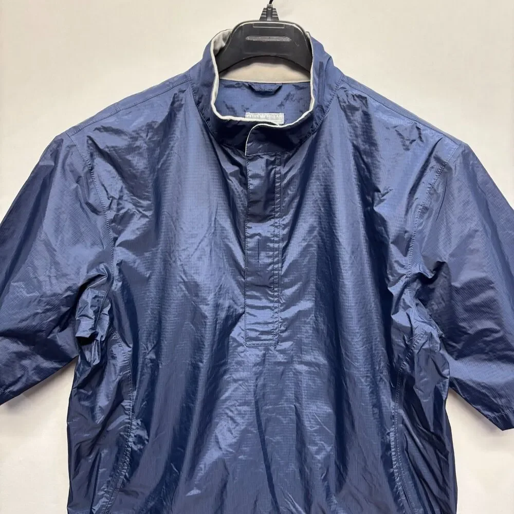 Peter Millar Water Men Short Sleeve Golf Windbreaker Jacket Size Medium C127 -22